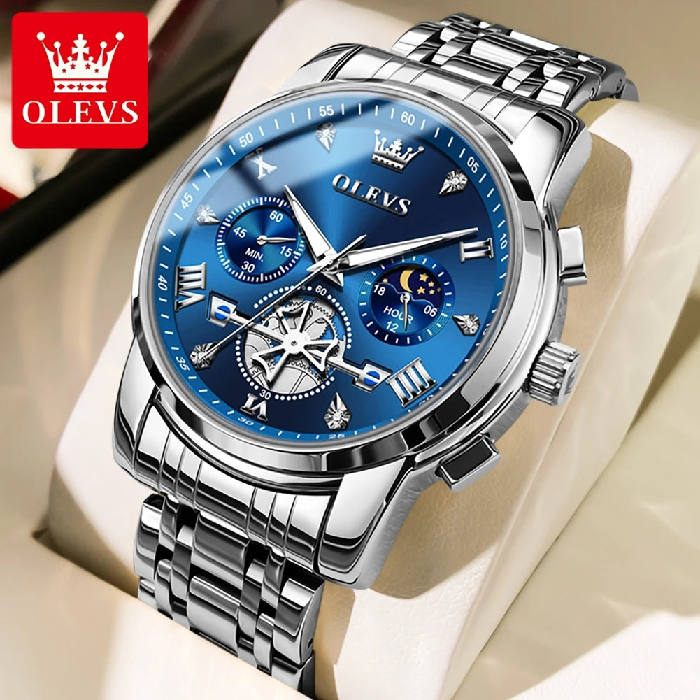 OLEVS Quartz Chrono Moonphase