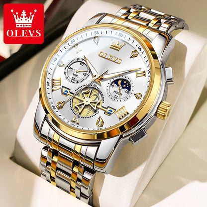 OLEVS Quartz Chrono Moonphase