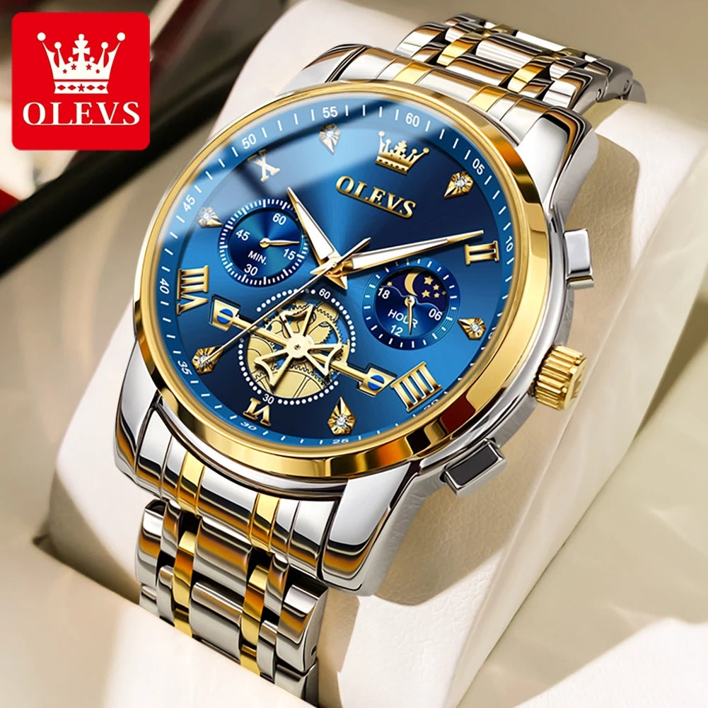 OLEVS Quartz Chrono Moonphase